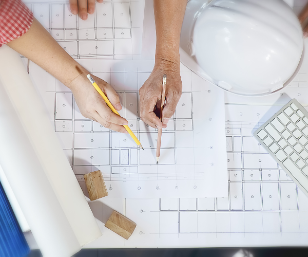 Roofing contractors working